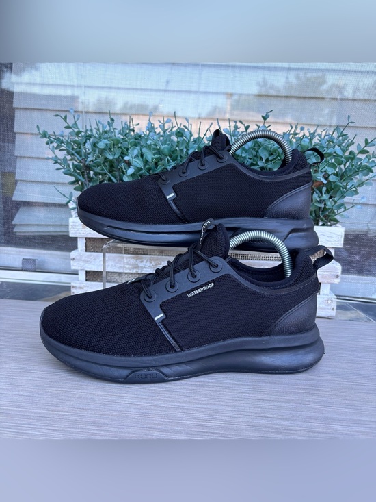 KURU Shoes - KURU ATOM Waterproof Women's 8M Jet Black Plantar Fasciitis Walking Shoes